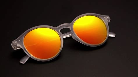 polarized small round lens sunglasses.